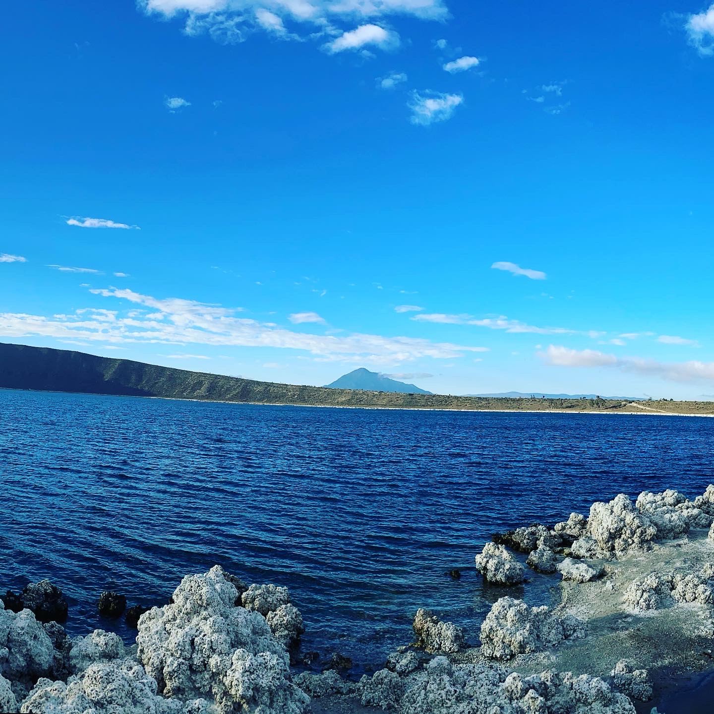 Alchichica's deep blue water