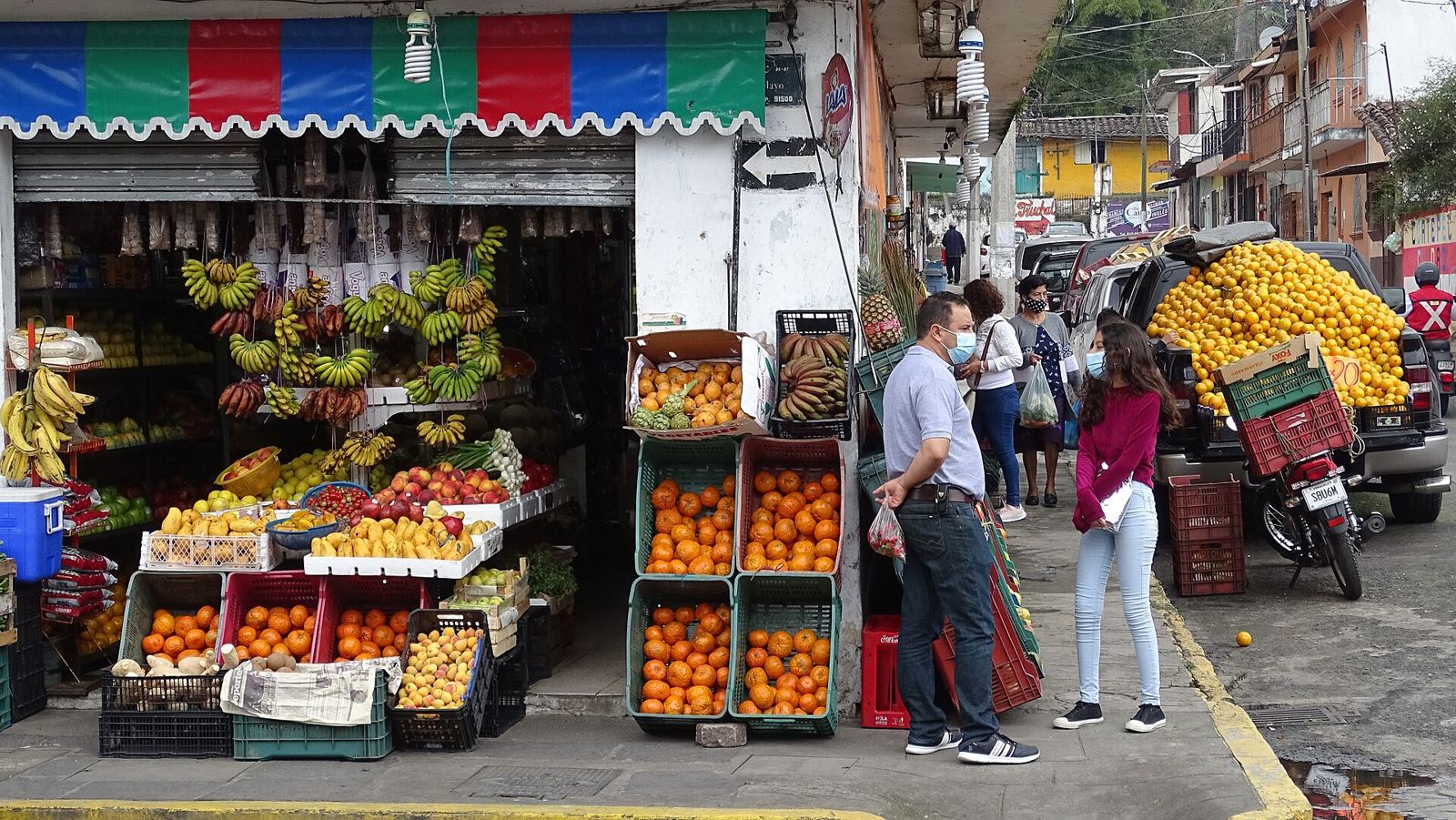 A fruit stall in Coatepec