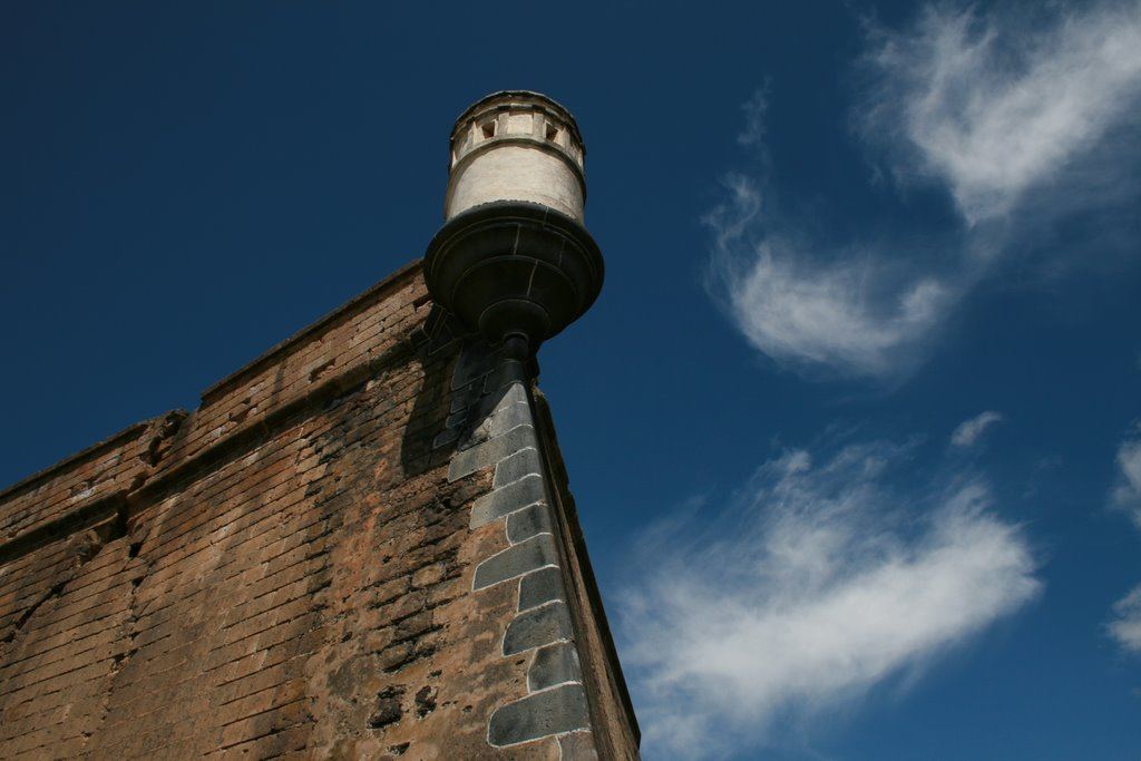 A sentry box on a bastion