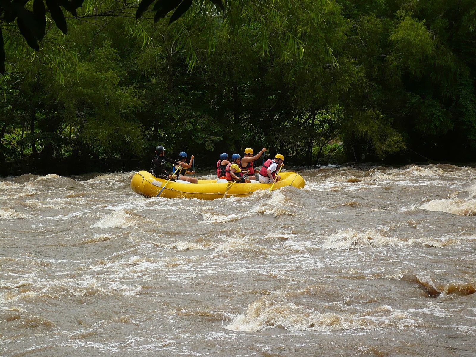 Rafting the rapids at Jalcomulco